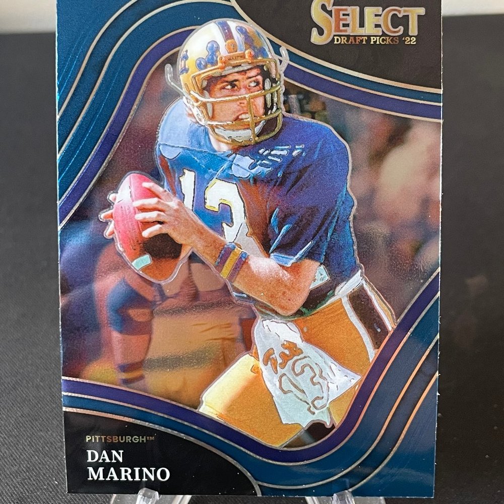 2022 Dan Marino Blue Panini Select Card #155 Dolphins/Pitt